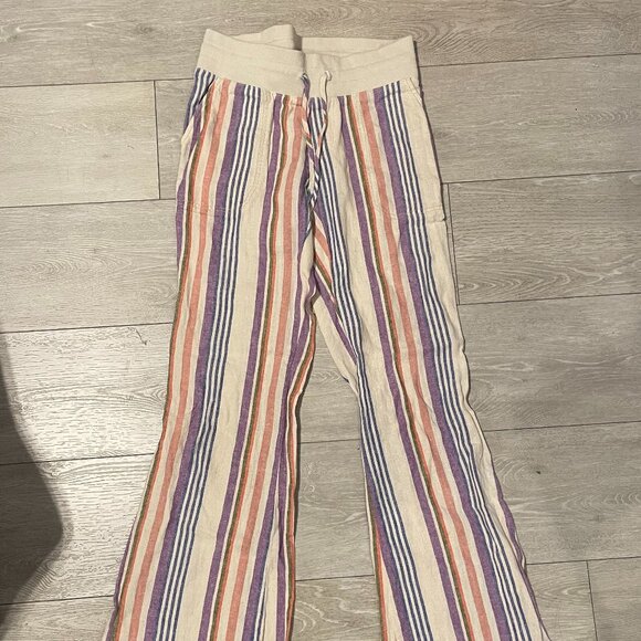 Urban Outfitter Costa Linen Pants Striped - Picture 5 of 10